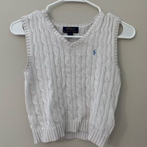 Cropped Grey Sweater Vest